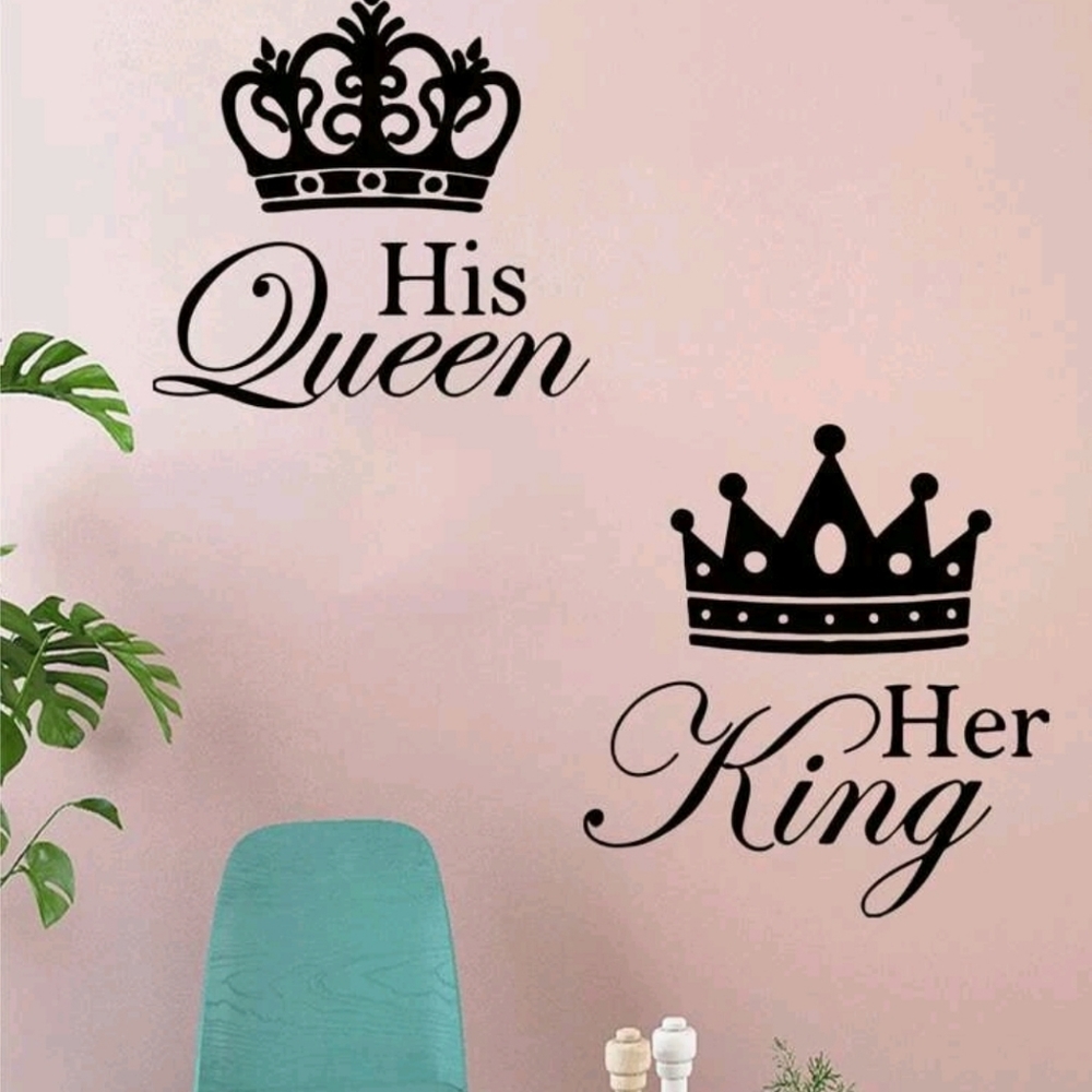 Her King and His Queen Graphic Wall Sticker